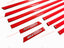 GLOSS RED SIDE MOLDINGS STICKERS for MERCEDES BENZ G CLASS W463A W464 G350 G550 G63 2018 - 2024
Set includes:

Front Fender Moldings Left Side
Front Fender Moldings Right Side
Rear Fender Moldings Left Side
Rear Fender Moldings Right Side
Door Ledges
Material: Plastic

NOTE: Professional installation is required.