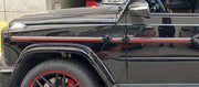 for MERCEDES BENZ G-class G63 AMG W463A W464 RED SIDE MOLDING G350 G550 2018+ - Forza Performance Group