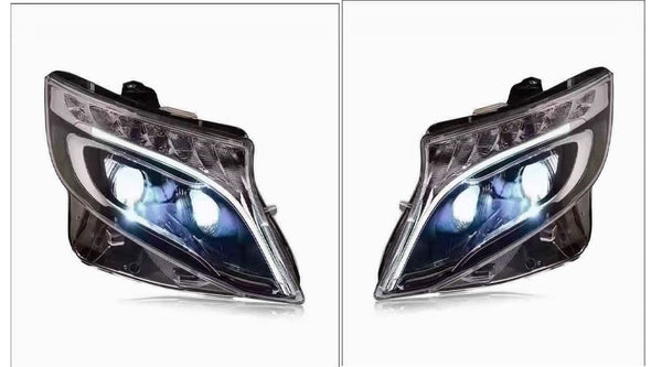 Set of taillight and headlights Maybach for Mercedes Benz V-class Vito Metris  You should choose what style need  Set include:  2pcs headlights 2pcs taillights