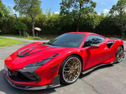 Mansory Carbon Body Kit For Ferrari F8  Set include:   Front Lip Side Skirts  Rear Diffuser With LED Light Rear Spoiler Front Bumper Splitter Air Outtake Splitter For Hood/Bonnet Rear Bumper Air Outtake Splitter Rear Fender Air Intakes Splitter Material: Carbon