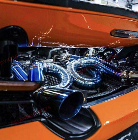 for McLaren 720 S Titanium Catback Exhaust system X PIPE 2017+