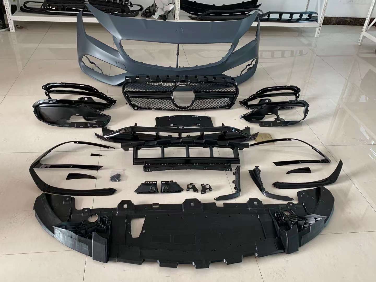 Body Kit for Mercedes-Benz CLA-Class 45 W117 2014-19

Set includes:

Front Bumper Assembly

Front Lip
Front Grile
Side Skirts
Rear Bumper
Rear Diffuser
Exhaust Tips

* Each part of this kit can be sent separately. Please contact us if you need a specific part.
