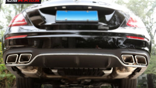 for Mercedes Benz E class W213 AMG E63 REAR DIFFUSER with CHROME exhaust tips
