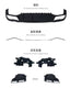 REAR DIFFUSER WITH EXHAUST TIPS for MERCEDES BENZ E CLASS W213 AMG E63 2017 - 2020
Set includes:

Rear Diffuser with E63 Chrome Trim Line and Brackets
Chrome Muffler Tips E63 Style
Material: Plastic PP and Stainless Steel

NOTE: Professional installation is required.