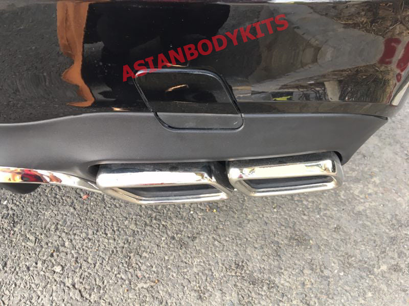 for Mercedes Benz E class W213 AMG E63 REAR DIFFUSER with CHROME exhaust tips
