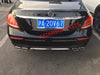 for Mercedes Benz E class W213 AMG E63 REAR DIFFUSER with CHROME exhaust tips