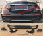 REAR DIFFUSER WITH EXHAUST TIPS for MERCEDES BENZ E CLASS W213 AMG E63 2017 - 2020
Set includes:

Rear Diffuser with E63 Chrome Trim Line and Brackets
Chrome Muffler Tips E63 Style
Material: Plastic PP and Stainless Steel

NOTE: Professional installation is required.