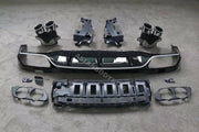 for Mercedes Benz E-class W213 E53 REAR DIFFUSER with silver exhaust tips 2016+