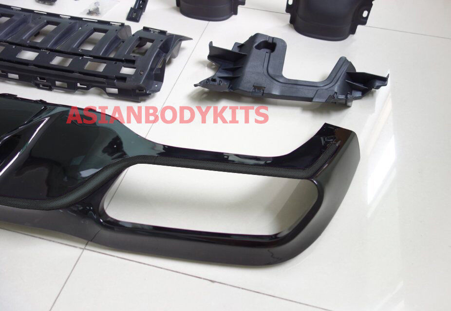 for Mercedes Benz E class W213 AMG E63 REAR DIFFUSER with CHROME exhaust tips