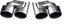for Mercedes Benz W204 Facelift C63 Full Conversion Body Kit C Class sedan 2007 - 2014