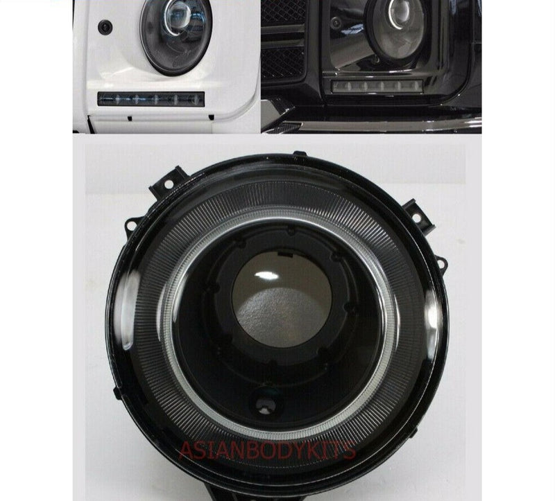 Black Headlights Head lamps for Mercedes Benz G-class W463 B-style 2007 - 2016