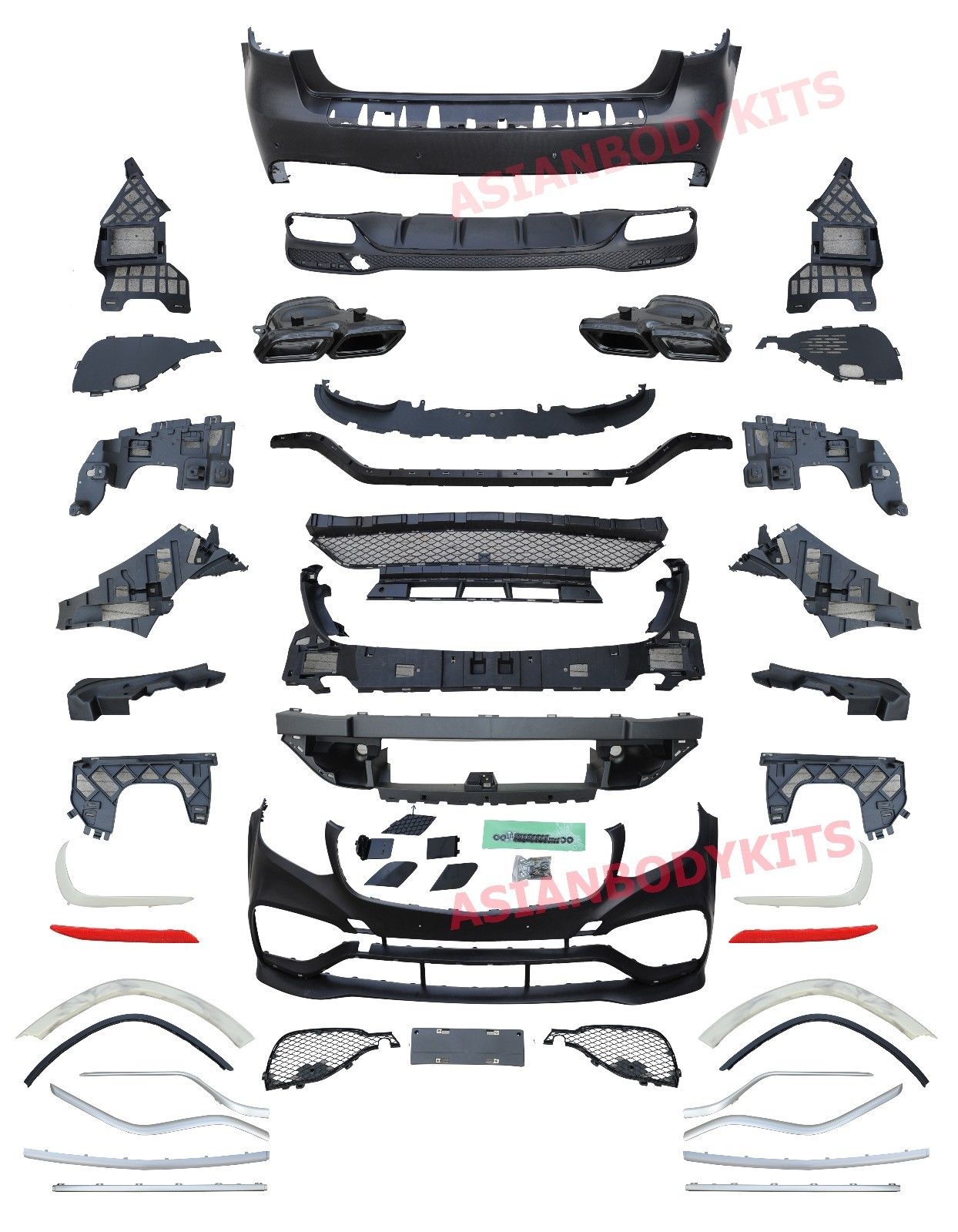 Conversion AMG body kit for Mercedes Benz GLS 166 BODY KIT GLS63