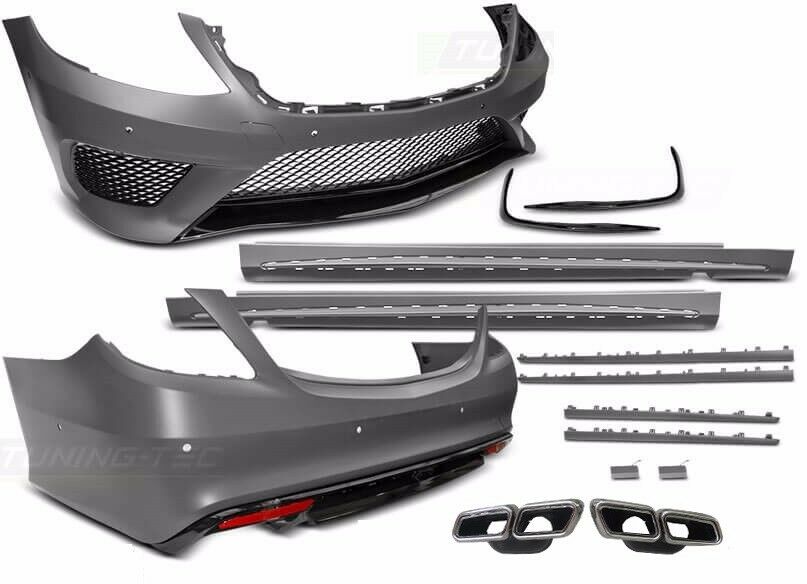 CONVERSION BODY KIT for MERCEDES BENZ S CLASS W222 AMG 2014 – 2020 upgrade to S63 FACELIFT

Set includes:
Front Bumper Assembly
Side Skirts (long base)
Rear Bumper
Exhaust Tips

Material: Plastic PP.

NOTE: Rear OEM fog lamp is not included. Professional installation is required.

Why “Contact Us for Pricing”?

We don’t display fixed prices because our goal is to offer you the most competitive deal possible. Product costs often decrease over time, and by requesting a quote, you’ll receive our most up-to-dat