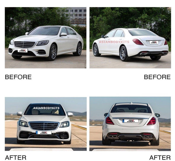 for Mercedes Benz W222 S Class AMG 2018+ S63 BODYKIT for facelift model