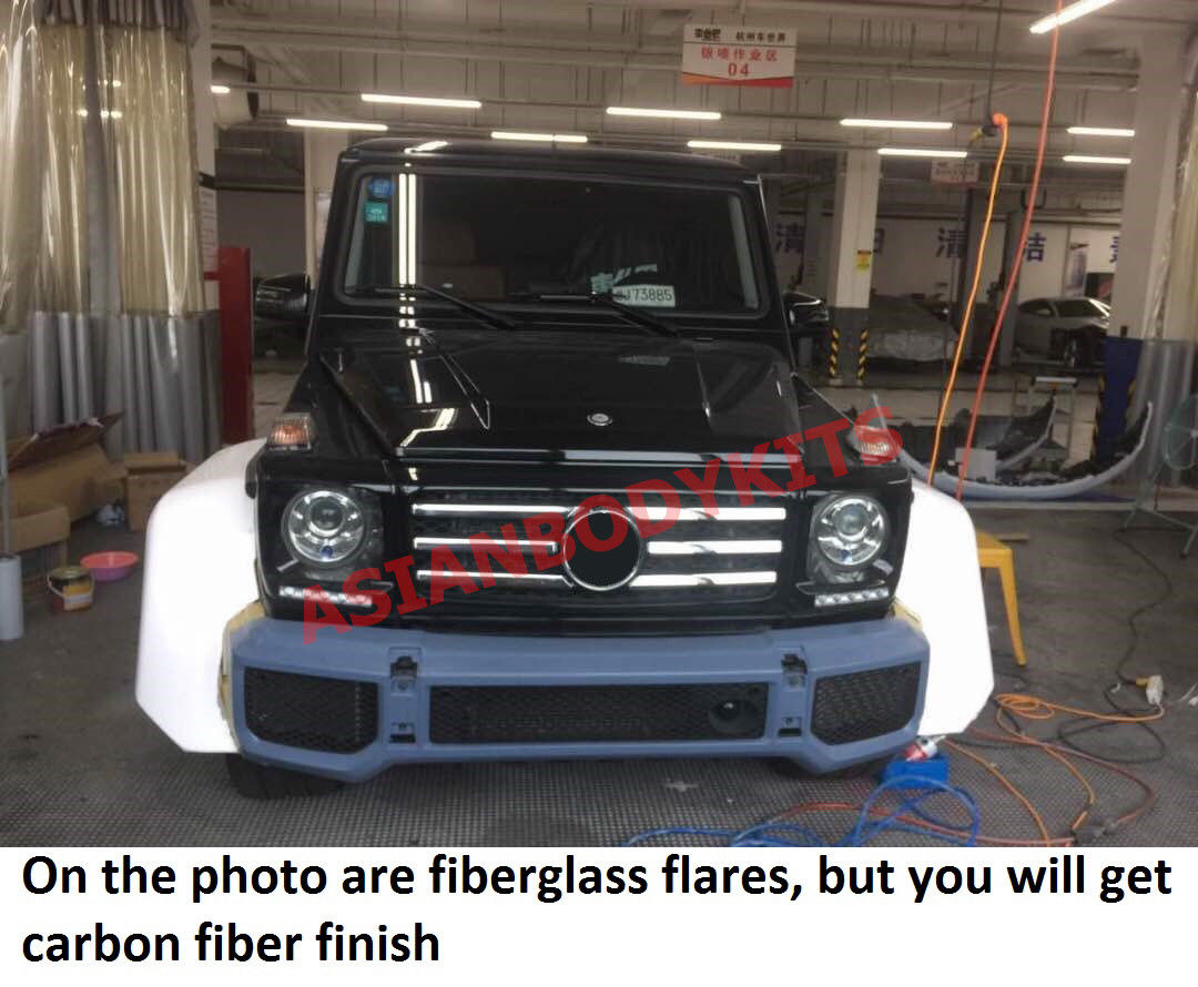for Mercedes Benz W463 G class G550 CARBON FIBER FENDER FLARES 4x4 squared G63