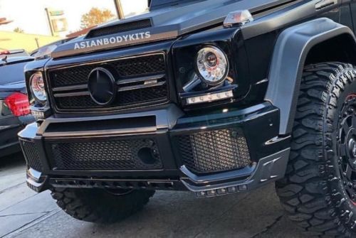 for Mercedes Benz W463 G class G63 FRONT LIP splitters add-on with LED DRL