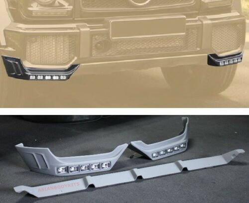 Mercedes Benz W463 G-class G63 FRONT LIP splitters LED DRL