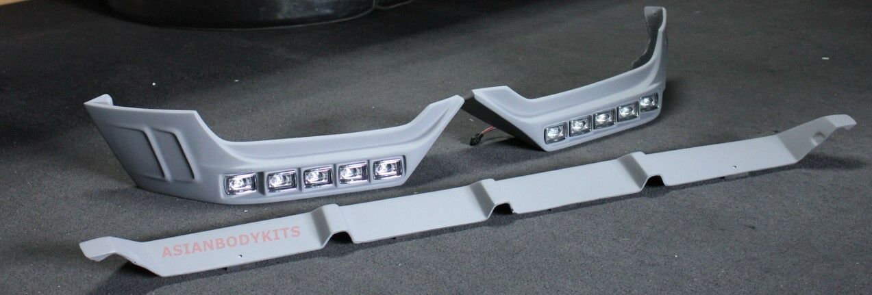 for Mercedes Benz W463 G class G63 FRONT LIP splitters add-on with LED DRL