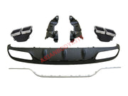 for Mercedes-Benz C-class COUPE C205 AMG C63 REAR DIFFUSER with exhaust tips