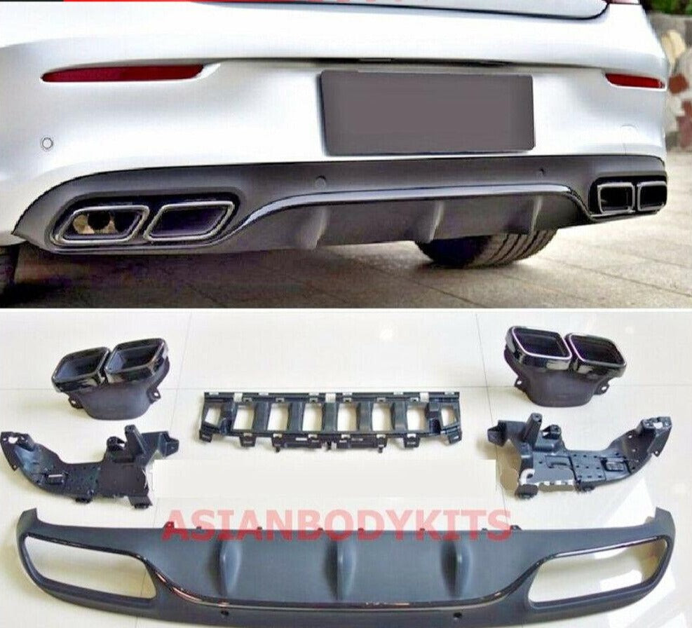 Mercedes-Benz C-class COUPE C205 AMG C63 REAR DIFFUSER exhaust tips ...