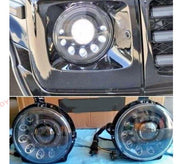 HEADLIGHTS WITH LED for MERCEDES BENZ G CLASS W463 G500 G55 1990 - 2006

Set includes:
Left and Right Headlights
NOTE: Professional installation is required. Headlights are with HALOGEN Bulbs, not Xenon. Fits all G-class models 1990-2006.

Payment ►
Visa

Mastercard

PayPal with a credit card (add 4.4% at checkout)
Payoneer
Cryptocurrency
Shipment ►
By express DHL/UPS/TNT/FedEx
To the local international airport
Special line by air
Special line by the sea
To Europe and the UK by train

Please let us know wh