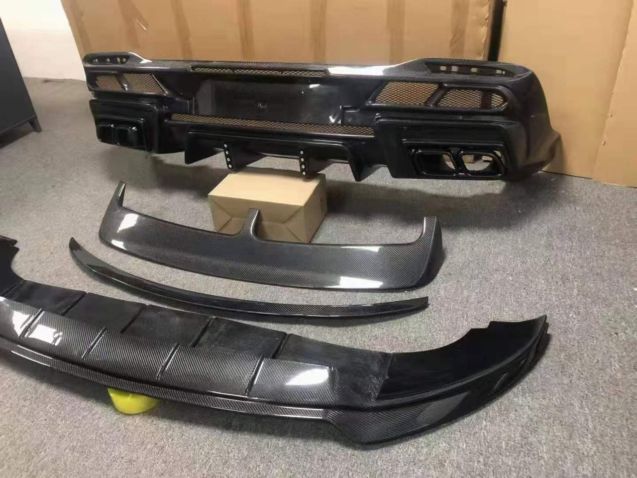 Carbon larte design BODY KIT for Mercedes-Benz GLE Coupe W167 C167 2020+  Set include:   Front lip Front hood Rear diffuser Spoiler