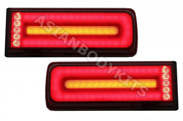 Mercedes Benz G-class W463 TAIL LIGHTS "W464 2019+" style (1990-2017) SMOKED - Forza Performance Group