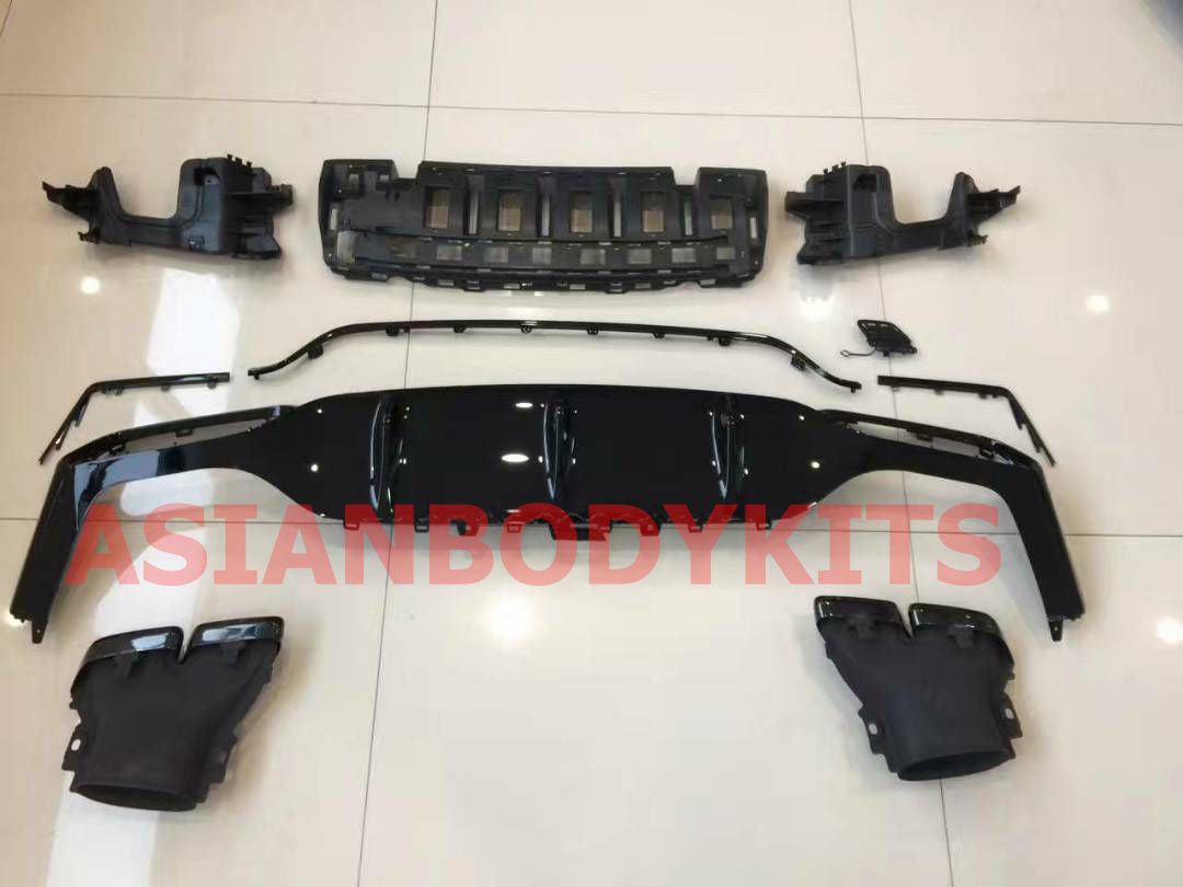Mercedes Benz E class W213 AMG E63 REAR DIFFUSER with BLACK exhaust tips - Forza Performance Group