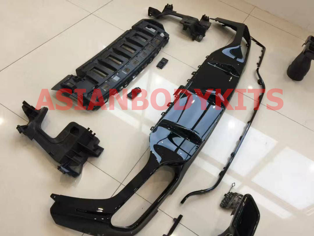 Mercedes Benz E class W213 AMG E63 REAR DIFFUSER with BLACK exhaust tips - Forza Performance Group