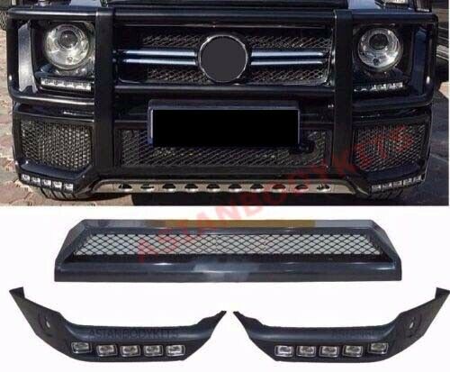 for Mercedes Benz W463 G class G63 FRONT LIP splitters add-on with top scoop