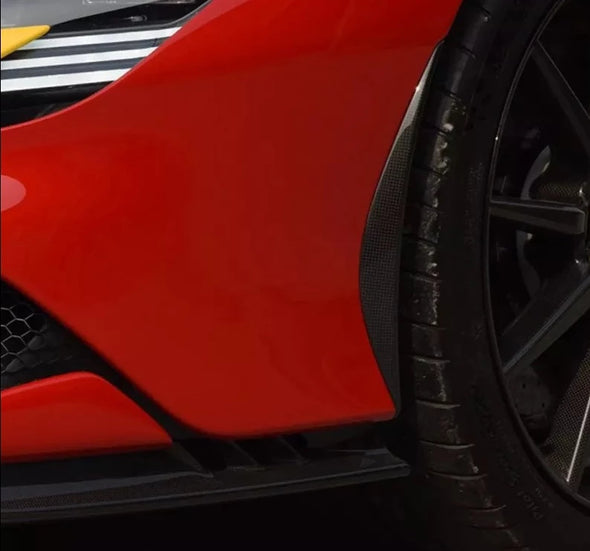 OEM Style Dry Carbon Front Bumper Trims For Ferrari SF90  Set include:   Front Bumper Trims Material: Dry Carbon
