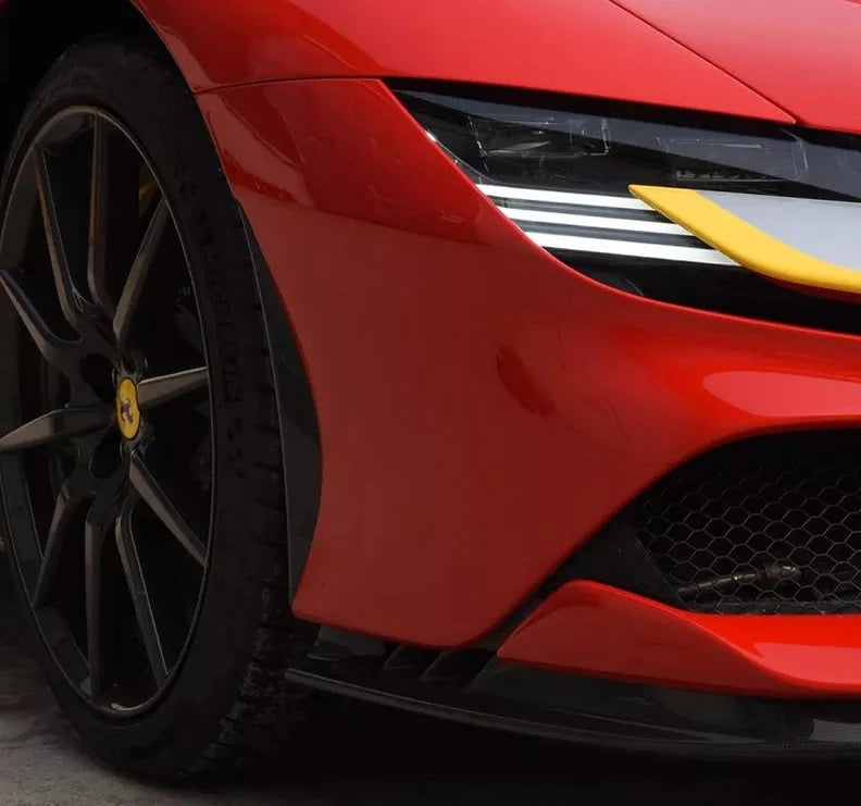 OEM Style Dry Carbon Front Bumper Trims For Ferrari SF90  Set include:   Front Bumper Trims Material: Dry Carbon