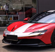 OEM Style Dry Carbon Front Lip For Ferrari SF90  Set include:   Front Lip Material: Dry Carbon
