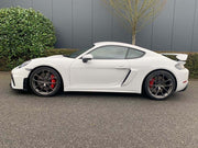 We manufacture premium quality forged wheels in any design, size, color, wheels fit:  - 718 ( 718 Cayman, 718 Boxster, 718T, 718 GTS, 718 Cayman GT4, 718 Spyder) - 911 ( 911 Carrera, 911 Targa, 911 Turbo) - Taycan ( Taycan 4S, Taycan Turbo) - Panamera ( Panamera Executive, Panamera Sport Turismo, Panamera 4S E-Hybrid, Panamera GTS, Panamera Turbo) - Macan ( Macan S, Macan GTS, Macan Turbo) - Cayenne ( Cayenne Turbo, Cayenne S, Cayenne GTS, Cayenne Coupe, Cayenne E-Hybrid)
