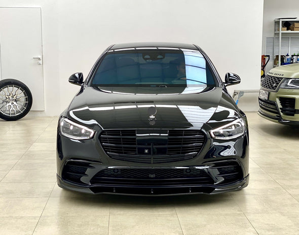 PARADIGM Black Aero Body Kit For Mercedes Benz S Class AMG W223 2020+  Set include:  Front Lip Side Skirts Rear Diffuser Roof Spoiler Trunk Spoiler Material: Plastic Note: Professional installation is required