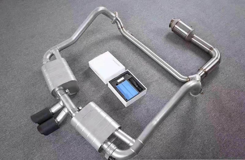 VALVED EXHAUST CATBACK for PORSCHE 718 BOXSTER 982 CAYMAN 2017+ 2.0T AND 2.5T