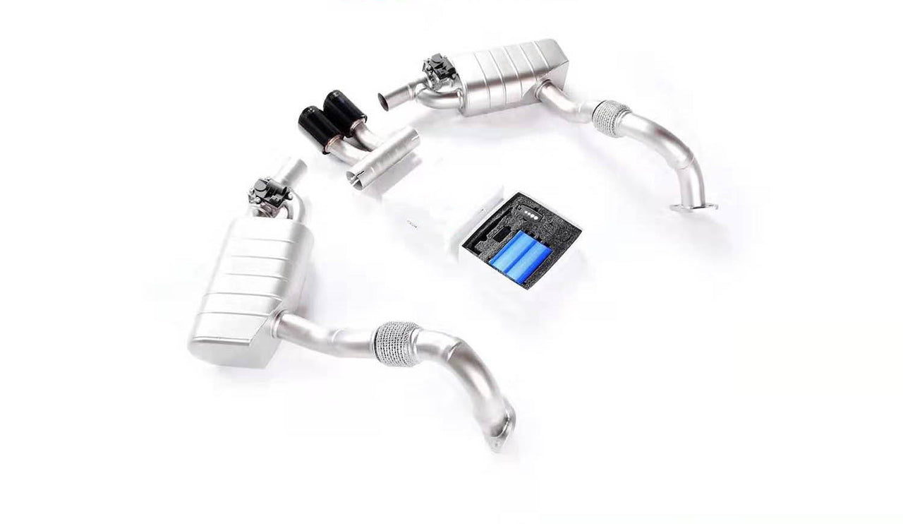 VALVED EXHAUST CATBACK for Porsche 981 Boxster Cayman 2012 - 2016 2.9 3.4