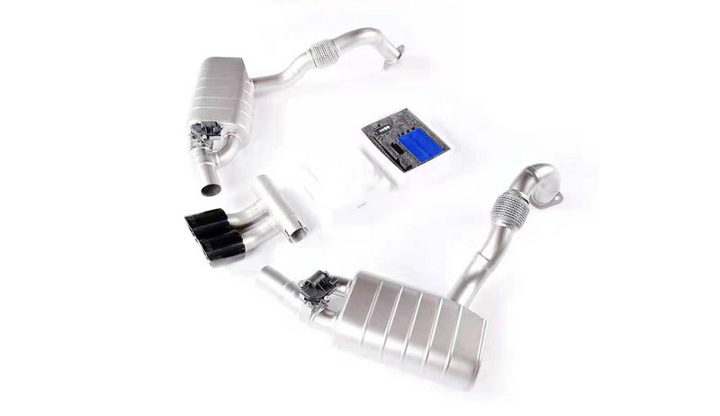 VALVED EXHAUST CATBACK for PORSCHE 981 BOXSTER CAYMAN 2012 - 2016 2.9 3.4