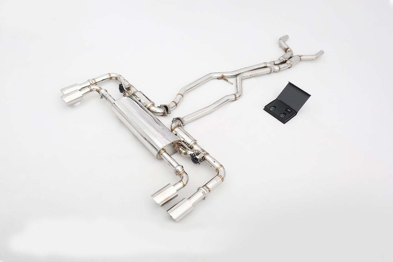 VALVED EXHAUST CATBACK MUFFLER for Porsche Cayenne 958.1 3.0T