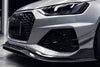BKSS Style Carbon Fiber Front Lip For Audi RS4 B9 2019+  Set include:   Front Lip Material: Carbon Fiber / Forged Carbon / Dry Carbon  NOTE: Professional installation is required 