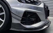 BKSS Style Carbon Fiber Front Lip For Audi RS4 B9 2019+  Set include:   Front Lip Material: Carbon Fiber / Forged Carbon / Dry Carbon  NOTE: Professional installation is required 