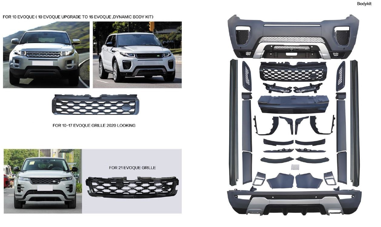    RANGE-ROVER-EVOQUE-2010-2017-2020-UPGRADE-BODY-KIT-CONVERSION-PARTS