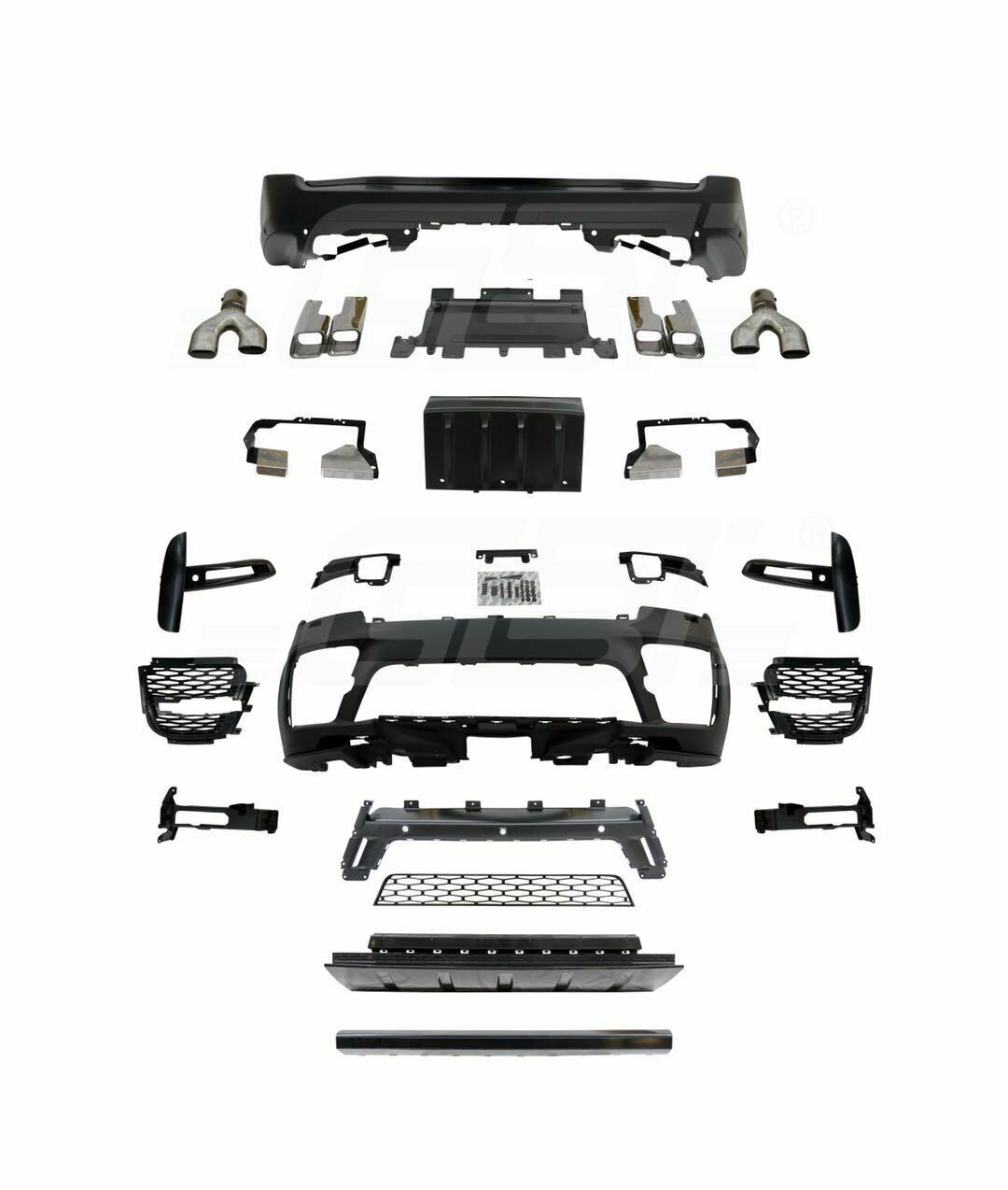 BODY KIT for RANGE ROVER VOGUE L405 2018+ SVO BUMPER MUFFLER TIPS