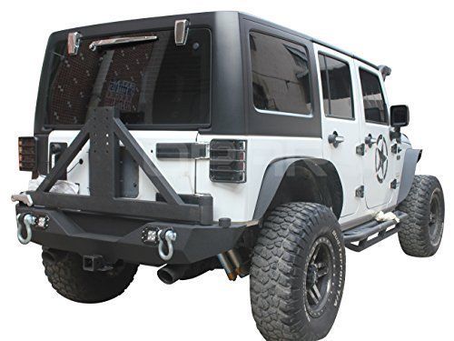 REAR BUMPER with tire rack for Jeep Wrangler JK (2007-2017)