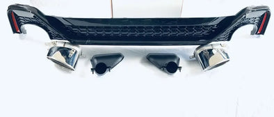 S7 STYLE REAR DIFFUSER WITH EXHAUST TIPS for AUDI A7 2019 - 2021
