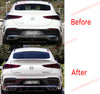 REAR DIFFUSER with EXHAUST TIPS for MERCEDES BENZ GLE 53 COUPE C167