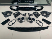 REAR DIFFUSER with QUAD MUFFLER TIPS for MERCEDES BENZ A Class W177 A35 AMG 18+