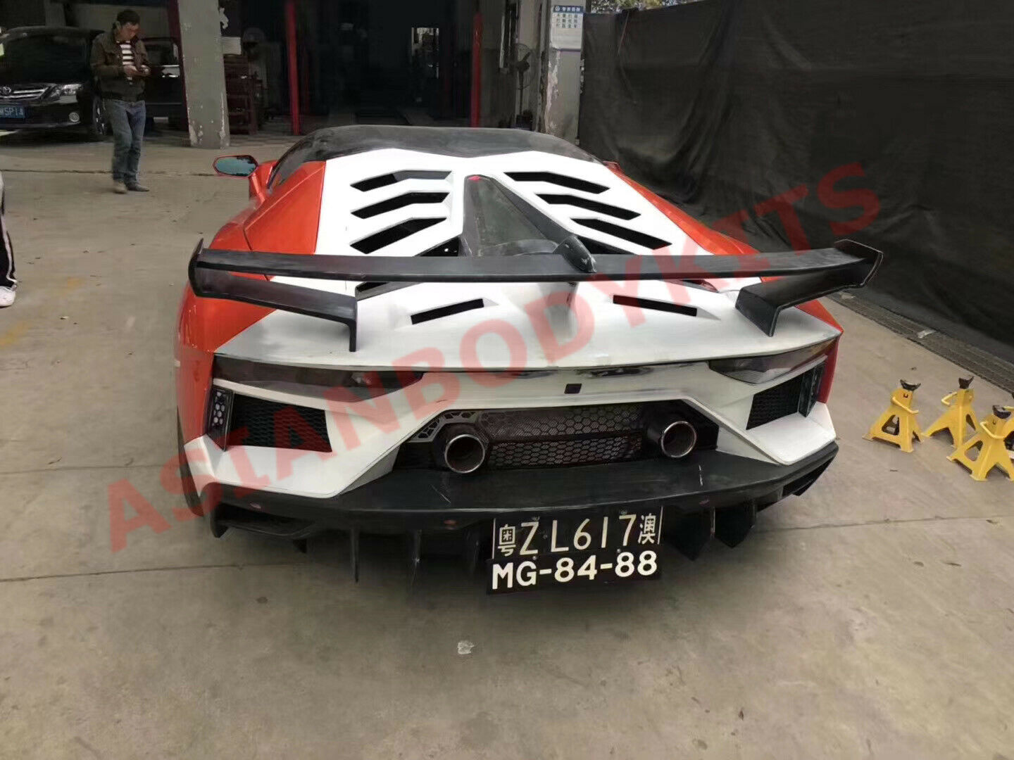 Sv Rear Engine Cover LAMBORGHINI AVENTADOR LP700 SVJ REAR ENGINE COVER REAR DECKLID WING ...