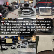 GENUINE OEM SPARE PARTS for ROLLS ROYCE CULLINAN