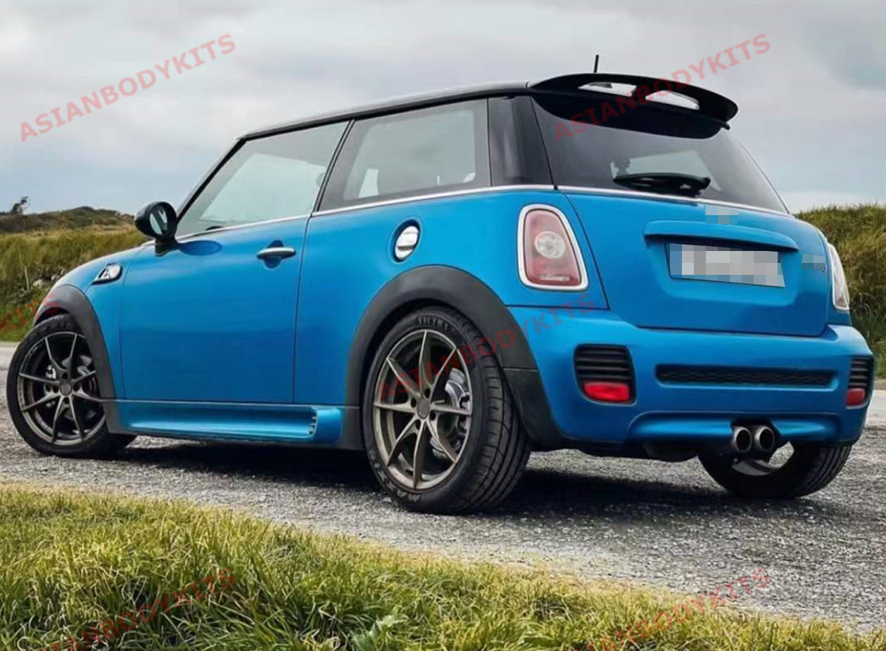 Aftermarket roof spoiler wing for: Mini Hatch Cooper R56 2007-2013 JCW  Color: Black Material: Plastic Note: Professional installation is required  – Forza Performance Group